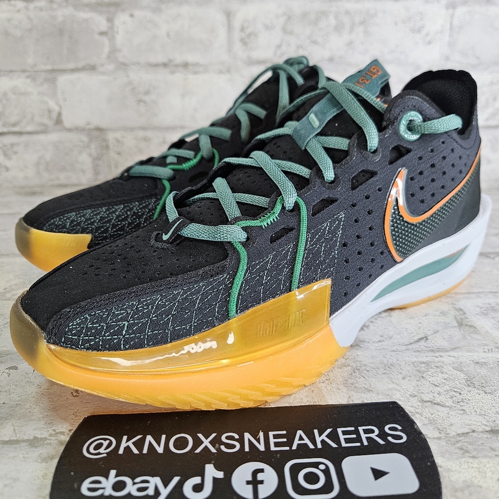 Nike Air Zoom G.T. Cut 3 Swoosh Squad Black Green DV2913-001 Men's Size 7.5